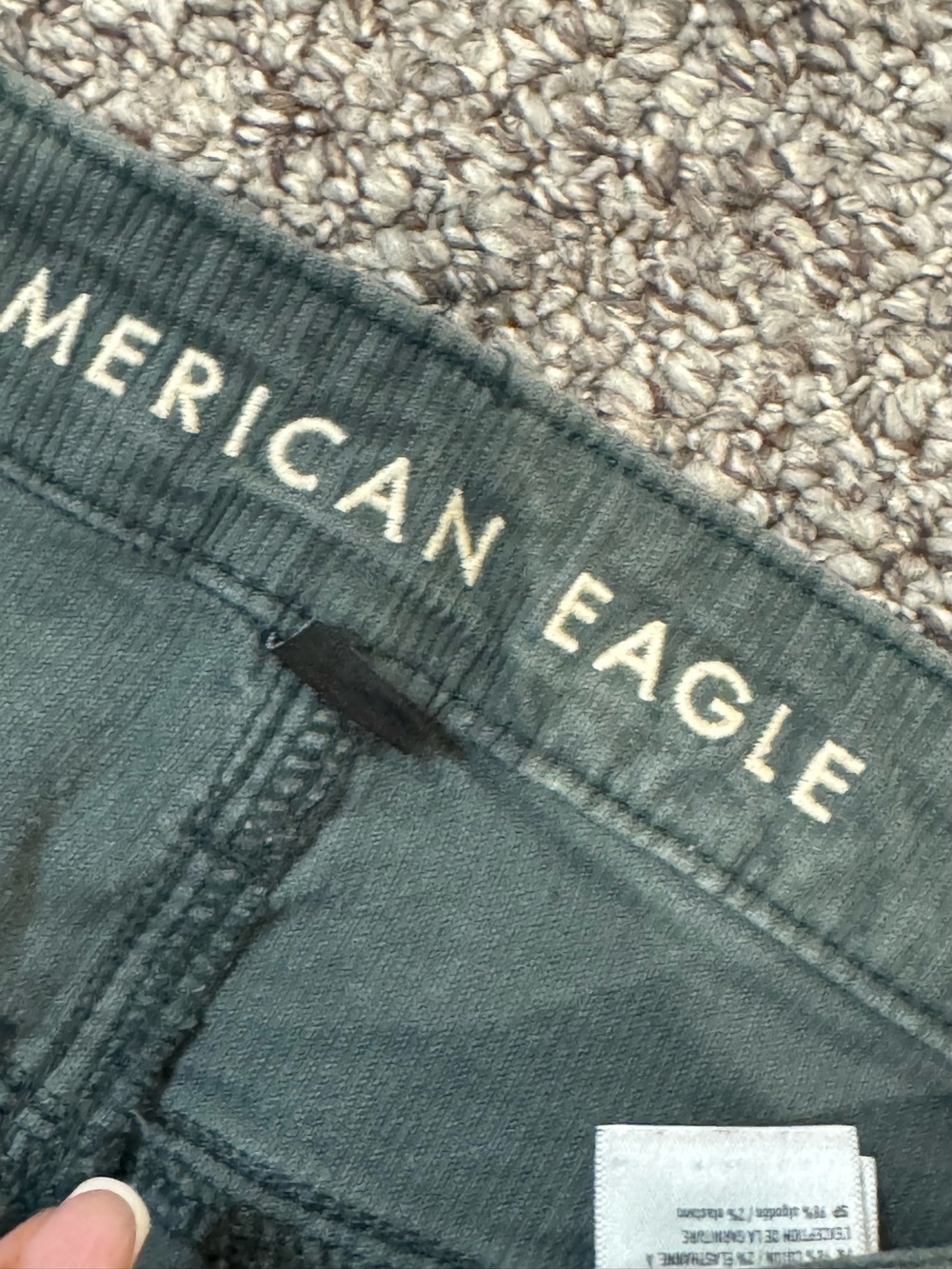 American Eagle Outfitters High-Rise Straight Leg “Mom” Jeans in Green - Picture 4 of 6